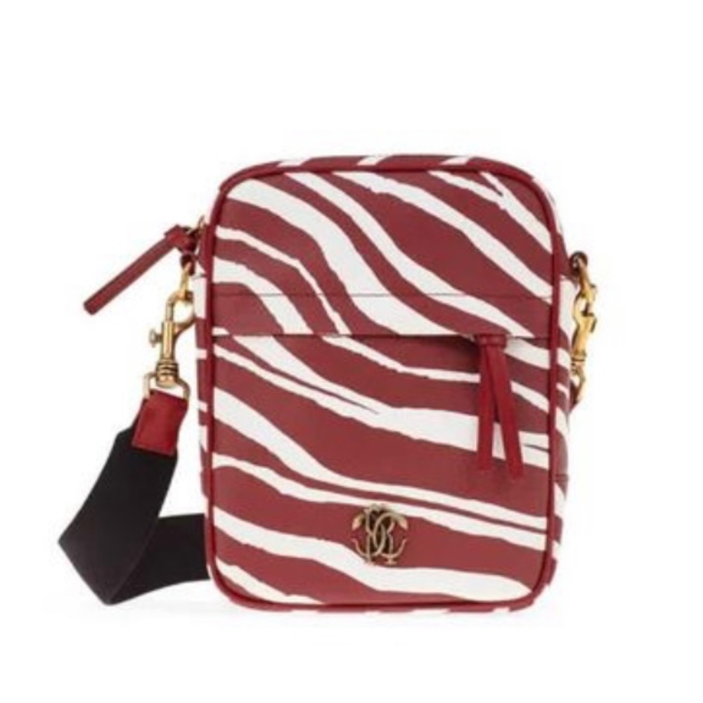 SOLDOUT New Roberto Cavalli Zebra Print Camera Bag Men